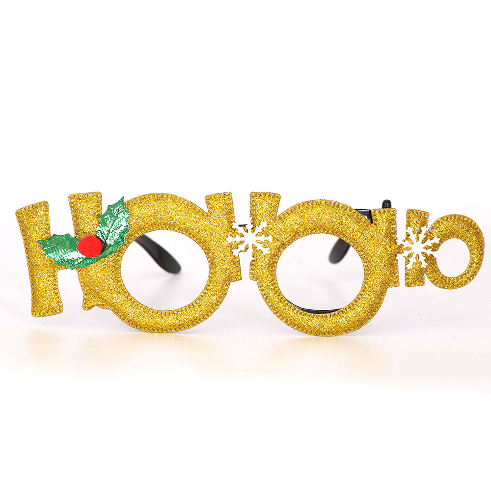 Decoraciones de fiesta de plástico de Navidad al por mayor gafas de sol